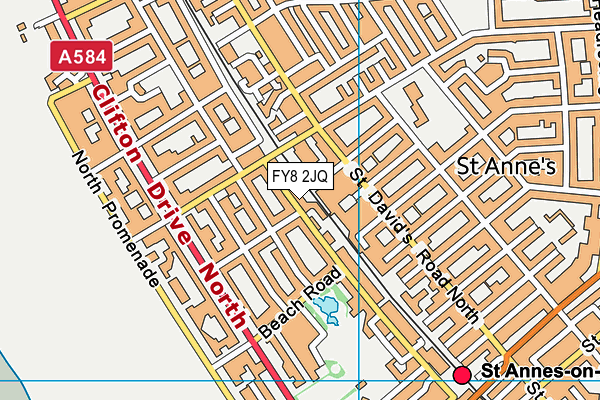 FY8 2JQ map - OS VectorMap District (Ordnance Survey) FY8 2JQ map - OS VectorMap District (Ordnance Survey)