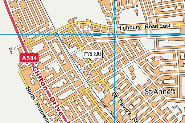 FY8 2JU map - OS VectorMap District (Ordnance Survey) FY8 2JU map - OS VectorMap District (Ordnance Survey)