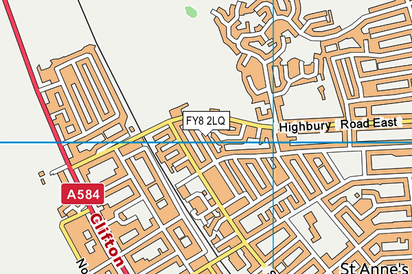 FY8 2LQ map - OS VectorMap District (Ordnance Survey) FY8 2LQ map - OS VectorMap District (Ordnance Survey)