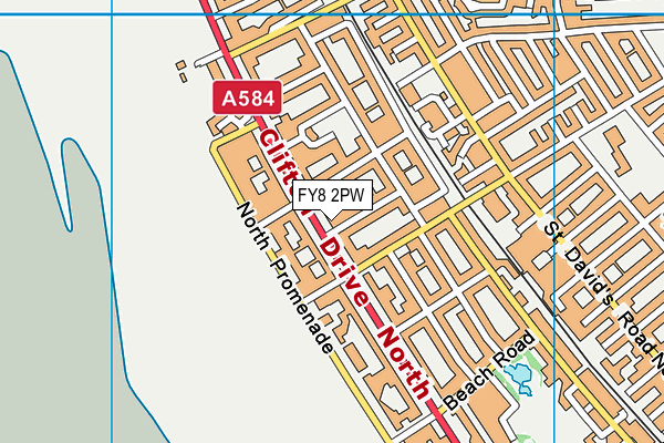 FY8 2PW map - OS VectorMap District (Ordnance Survey) FY8 2PW map - OS VectorMap District (Ordnance Survey)