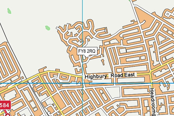 FY8 2RQ map - OS VectorMap District (Ordnance Survey) FY8 2RQ map - OS VectorMap District (Ordnance Survey)