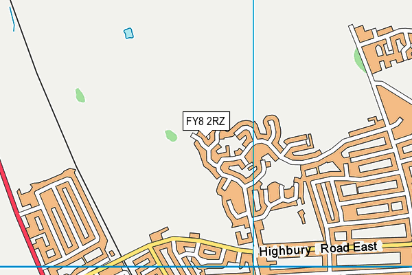 FY8 2RZ map - OS VectorMap District (Ordnance Survey) FY8 2RZ map - OS VectorMap District (Ordnance Survey)