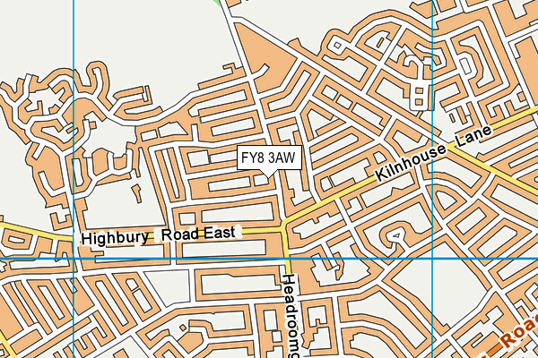 FY8 3AW map - OS VectorMap District (Ordnance Survey) FY8 3AW map - OS VectorMap District (Ordnance Survey)