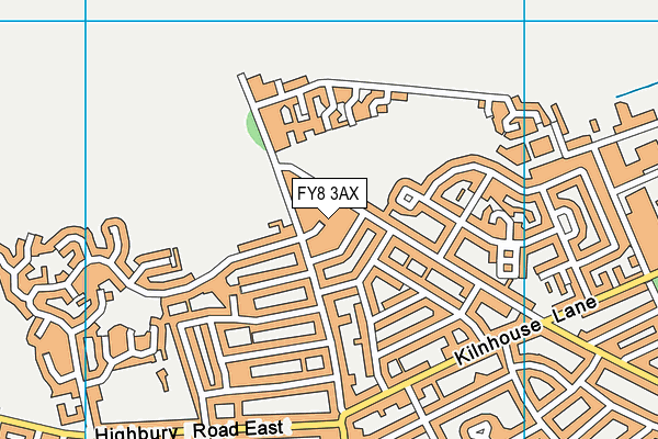 FY8 3AX map - OS VectorMap District (Ordnance Survey) FY8 3AX map - OS VectorMap District (Ordnance Survey)