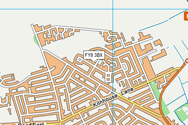 FY8 3BX map - OS VectorMap District (Ordnance Survey) FY8 3BX map - OS VectorMap District (Ordnance Survey)