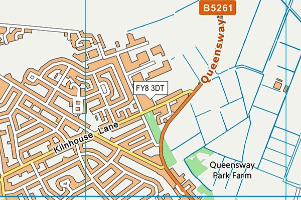 FY8 3DT map - OS VectorMap District (Ordnance Survey) FY8 3DT map - OS VectorMap District (Ordnance Survey)