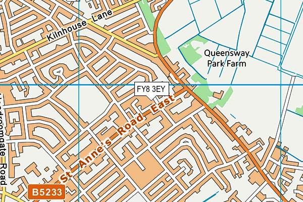FY8 3EY map - OS VectorMap District (Ordnance Survey) FY8 3EY map - OS VectorMap District (Ordnance Survey)