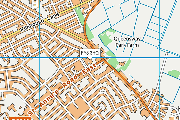 FY8 3HQ map - OS VectorMap District (Ordnance Survey) FY8 3HQ map - OS VectorMap District (Ordnance Survey)