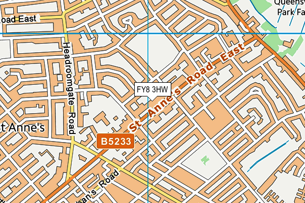 FY8 3HW map - OS VectorMap District (Ordnance Survey) FY8 3HW map - OS VectorMap District (Ordnance Survey)