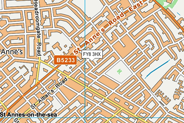 FY8 3HX map - OS VectorMap District (Ordnance Survey) FY8 3HX map - OS VectorMap District (Ordnance Survey)