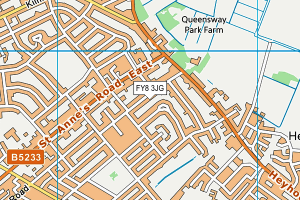 FY8 3JG map - OS VectorMap District (Ordnance Survey) FY8 3JG map - OS VectorMap District (Ordnance Survey)