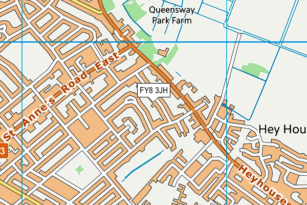 FY8 3JH map - OS VectorMap District (Ordnance Survey) FY8 3JH map - OS VectorMap District (Ordnance Survey)