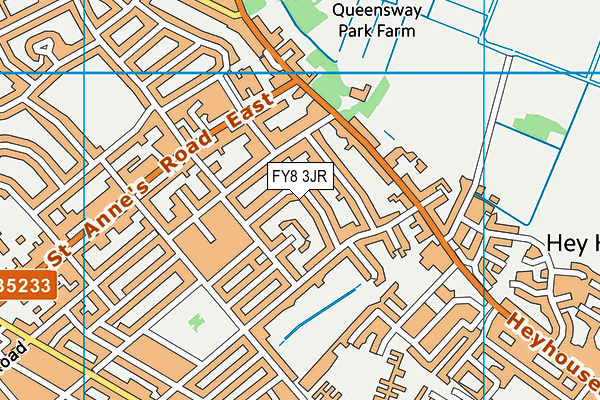 FY8 3JR map - OS VectorMap District (Ordnance Survey)