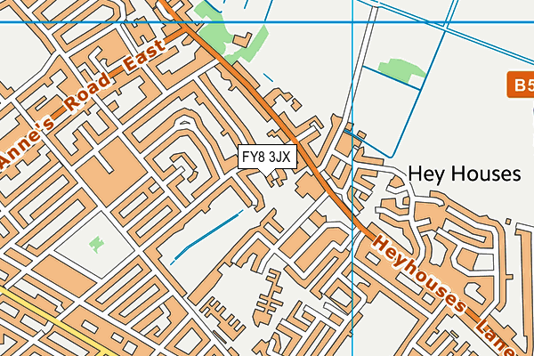 FY8 3JX map - OS VectorMap District (Ordnance Survey) FY8 3JX map - OS VectorMap District (Ordnance Survey)