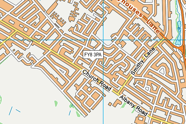 FY8 3PA map - OS VectorMap District (Ordnance Survey) FY8 3PA map - OS VectorMap District (Ordnance Survey)