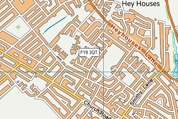 FY8 3QT map - OS VectorMap District (Ordnance Survey) FY8 3QT map - OS VectorMap District (Ordnance Survey)