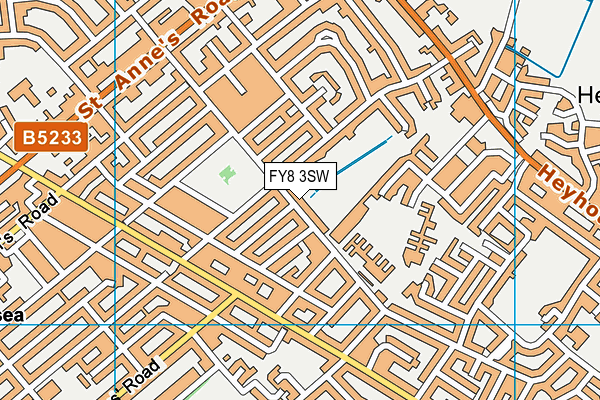 FY8 3SW map - OS VectorMap District (Ordnance Survey) FY8 3SW map - OS VectorMap District (Ordnance Survey)