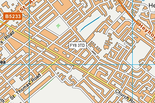 FY8 3TD map - OS VectorMap District (Ordnance Survey) FY8 3TD map - OS VectorMap District (Ordnance Survey)