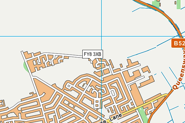 FY8 3XB map - OS VectorMap District (Ordnance Survey) FY8 3XB map - OS VectorMap District (Ordnance Survey)