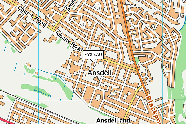 FY8 4AU map - OS VectorMap District (Ordnance Survey) FY8 4AU map - OS VectorMap District (Ordnance Survey)