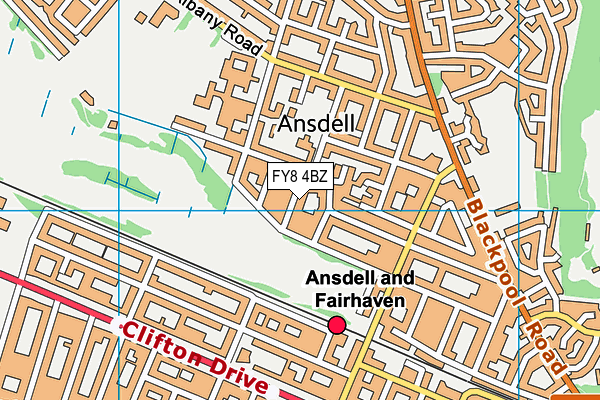 FY8 4BZ map - OS VectorMap District (Ordnance Survey) FY8 4BZ map - OS VectorMap District (Ordnance Survey)