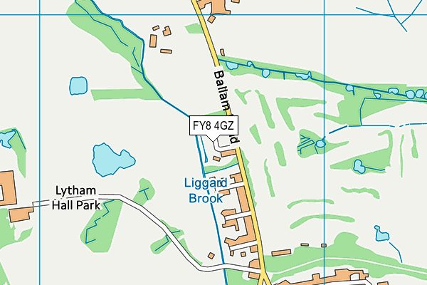FY8 4GZ map - OS VectorMap District (Ordnance Survey) FY8 4GZ map - OS VectorMap District (Ordnance Survey)