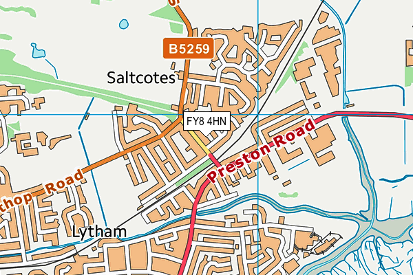 FY8 4HN map - OS VectorMap District (Ordnance Survey) FY8 4HN map - OS VectorMap District (Ordnance Survey)