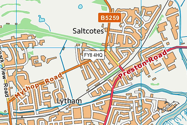 FY8 4HQ map - OS VectorMap District (Ordnance Survey)