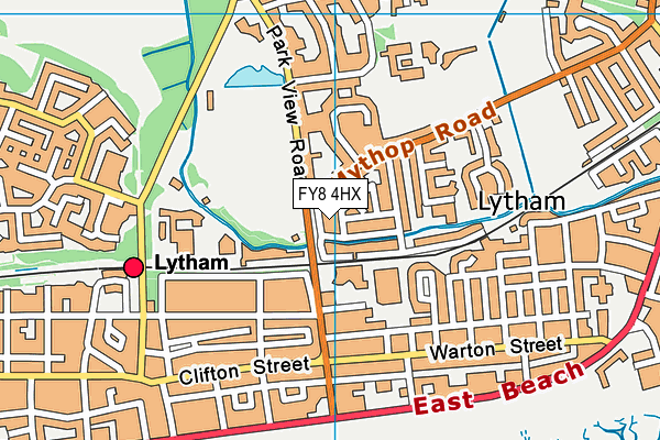 FY8 4HX map - OS VectorMap District (Ordnance Survey) FY8 4HX map - OS VectorMap District (Ordnance Survey)