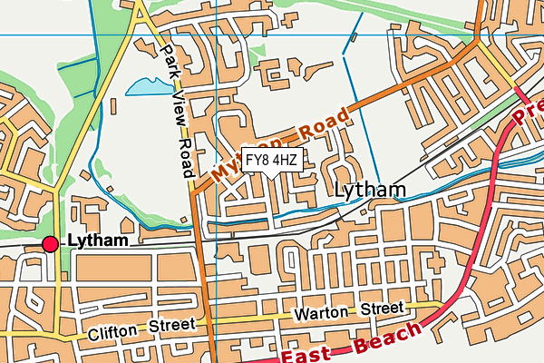 FY8 4HZ map - OS VectorMap District (Ordnance Survey) FY8 4HZ map - OS VectorMap District (Ordnance Survey)