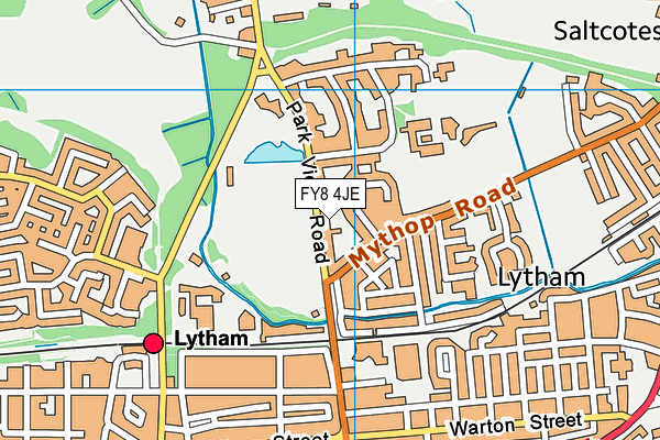 FY8 4JE map - OS VectorMap District (Ordnance Survey) FY8 4JE map - OS VectorMap District (Ordnance Survey)