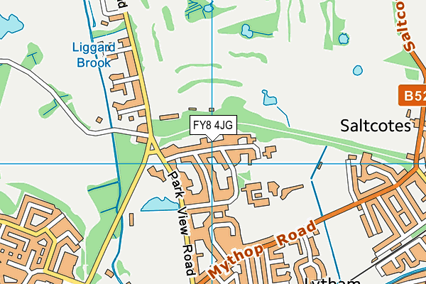 FY8 4JG map - OS VectorMap District (Ordnance Survey) FY8 4JG map - OS VectorMap District (Ordnance Survey)
