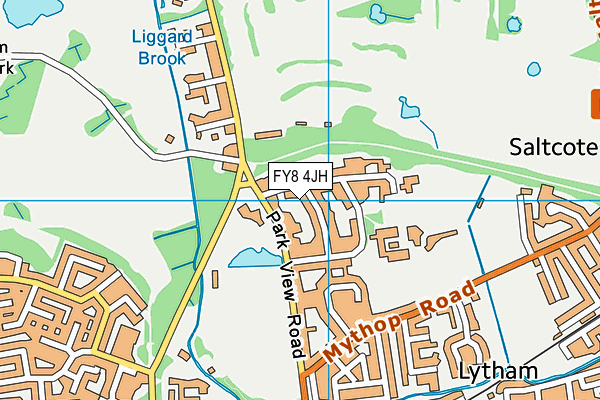 FY8 4JH map - OS VectorMap District (Ordnance Survey) FY8 4JH map - OS VectorMap District (Ordnance Survey)