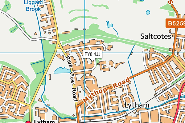 FY8 4JJ map - OS VectorMap District (Ordnance Survey) FY8 4JJ map - OS VectorMap District (Ordnance Survey)