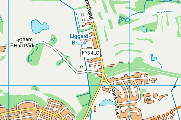 FY8 4LG map - OS VectorMap District (Ordnance Survey) FY8 4LG map - OS VectorMap District (Ordnance Survey)