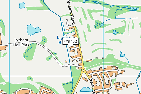 FY8 4LQ map - OS VectorMap District (Ordnance Survey) FY8 4LQ map - OS VectorMap District (Ordnance Survey)