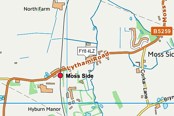 FY8 4LZ map - OS VectorMap District (Ordnance Survey) FY8 4LZ map - OS VectorMap District (Ordnance Survey)