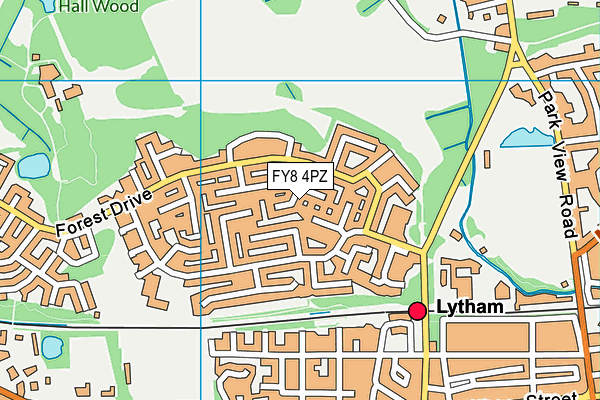 FY8 4PZ map - OS VectorMap District (Ordnance Survey) FY8 4PZ map - OS VectorMap District (Ordnance Survey)