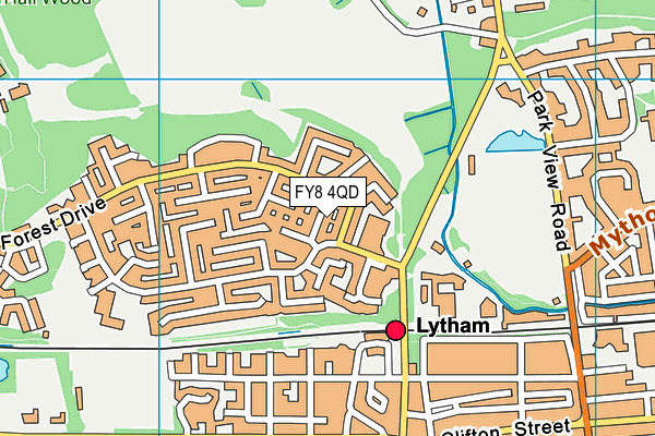 FY8 4QD map - OS VectorMap District (Ordnance Survey) FY8 4QD map - OS VectorMap District (Ordnance Survey)