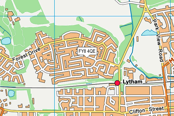 FY8 4QE map - OS VectorMap District (Ordnance Survey) FY8 4QE map - OS VectorMap District (Ordnance Survey)