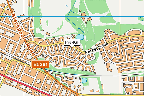 FY8 4QF map - OS VectorMap District (Ordnance Survey) FY8 4QF map - OS VectorMap District (Ordnance Survey)