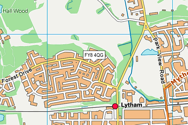 FY8 4QG map - OS VectorMap District (Ordnance Survey) FY8 4QG map - OS VectorMap District (Ordnance Survey)