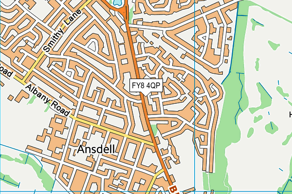 FY8 4QP map - OS VectorMap District (Ordnance Survey) FY8 4QP map - OS VectorMap District (Ordnance Survey)