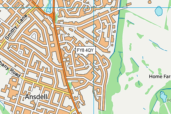 FY8 4QY map - OS VectorMap District (Ordnance Survey) FY8 4QY map - OS VectorMap District (Ordnance Survey)