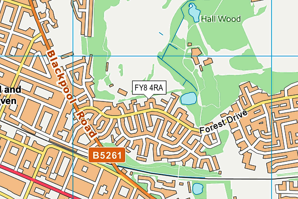 FY8 4RA map - OS VectorMap District (Ordnance Survey) FY8 4RA map - OS VectorMap District (Ordnance Survey)