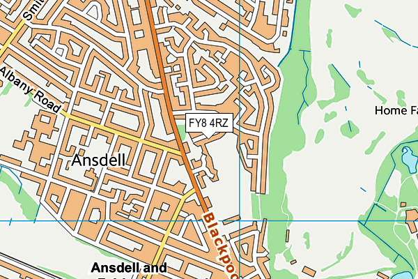 FY8 4RZ map - OS VectorMap District (Ordnance Survey) FY8 4RZ map - OS VectorMap District (Ordnance Survey)