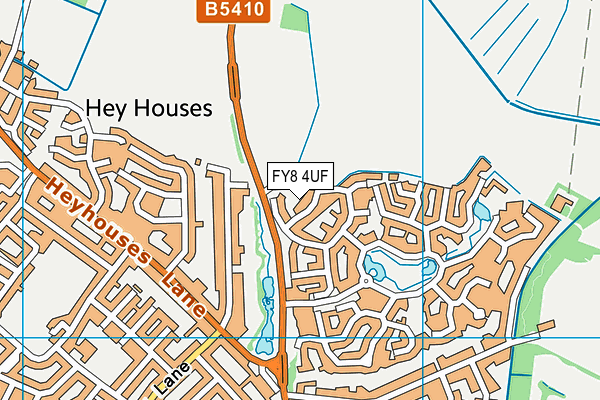 FY8 4UF map - OS VectorMap District (Ordnance Survey)