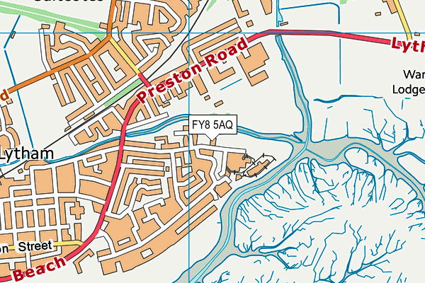 FY8 5AQ map - OS VectorMap District (Ordnance Survey)