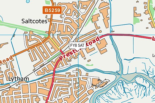 FY8 5AT map - OS VectorMap District (Ordnance Survey) FY8 5AT map - OS VectorMap District (Ordnance Survey)