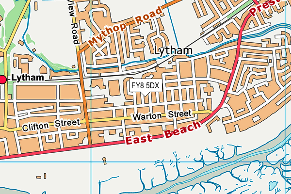 FY8 5DX map - OS VectorMap District (Ordnance Survey) FY8 5DX map - OS VectorMap District (Ordnance Survey)